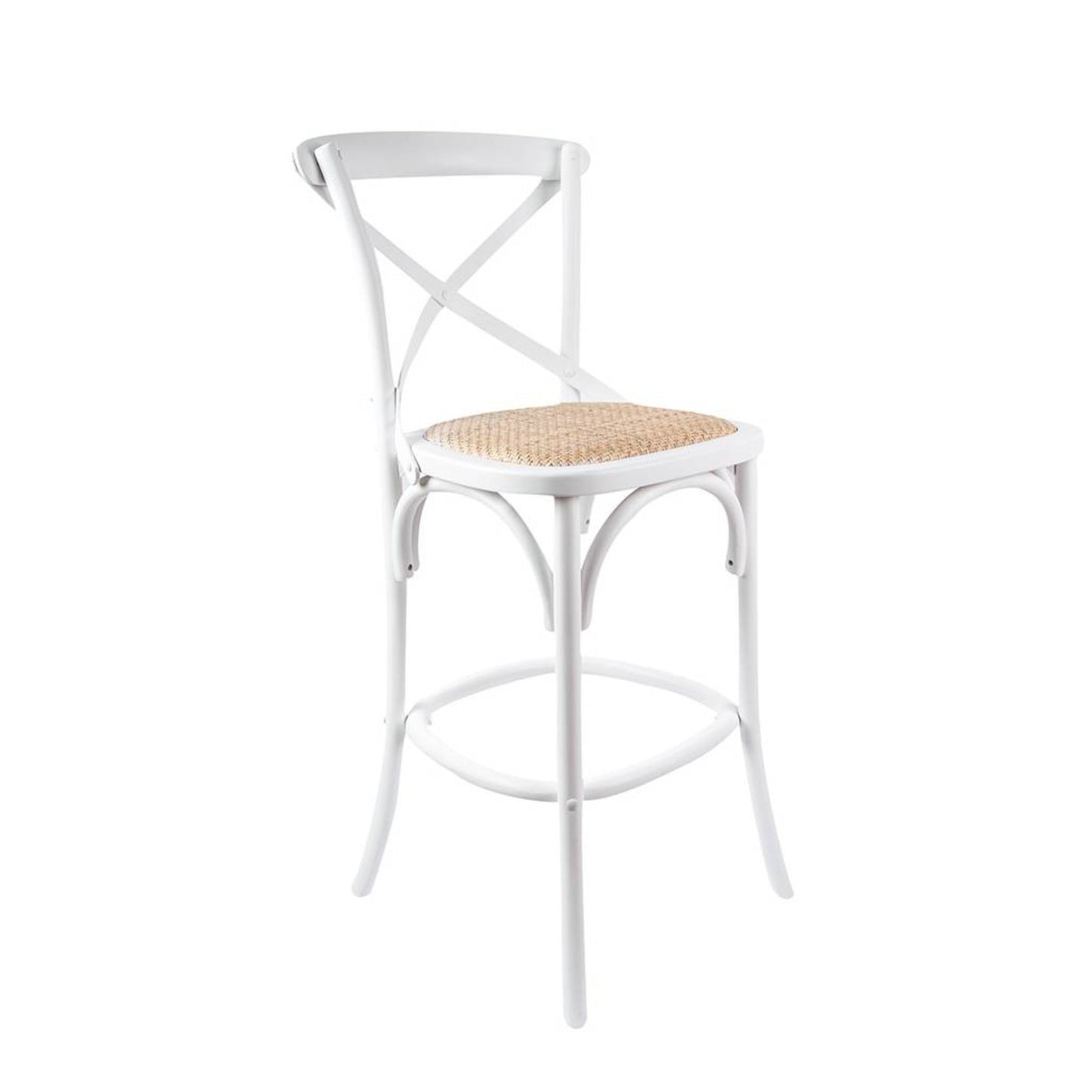 Victoria Noir Cross Back Bar Stool