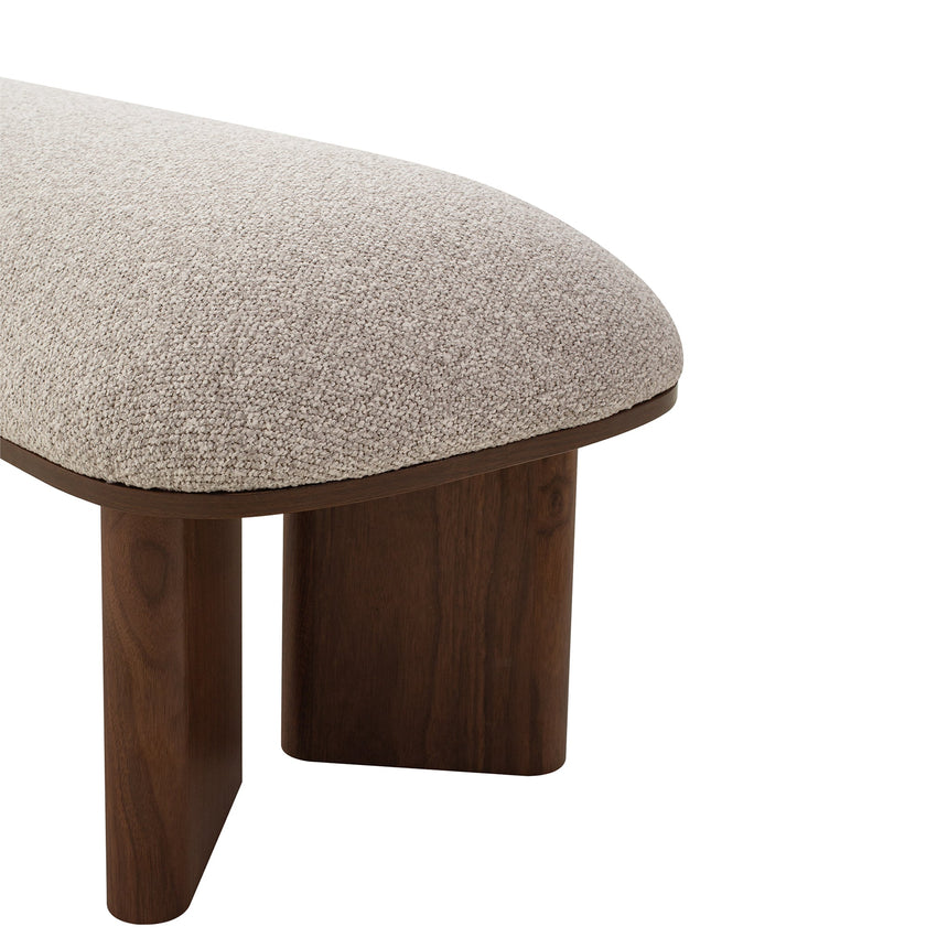Walnut Bench - Clay Grey