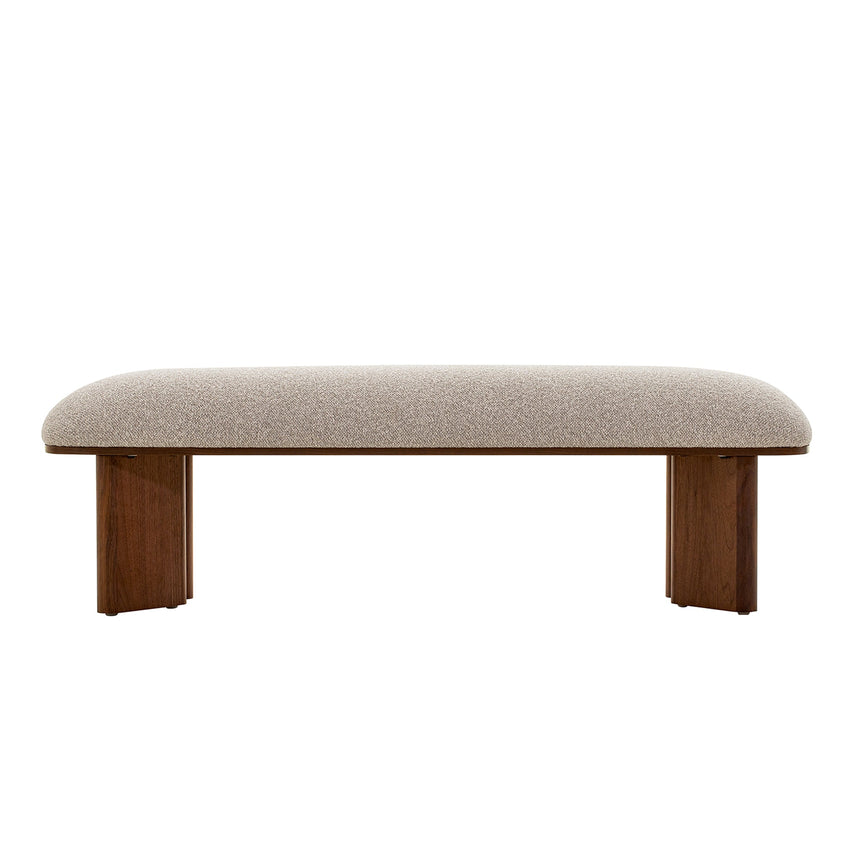 Walnut Bench - Clay Grey