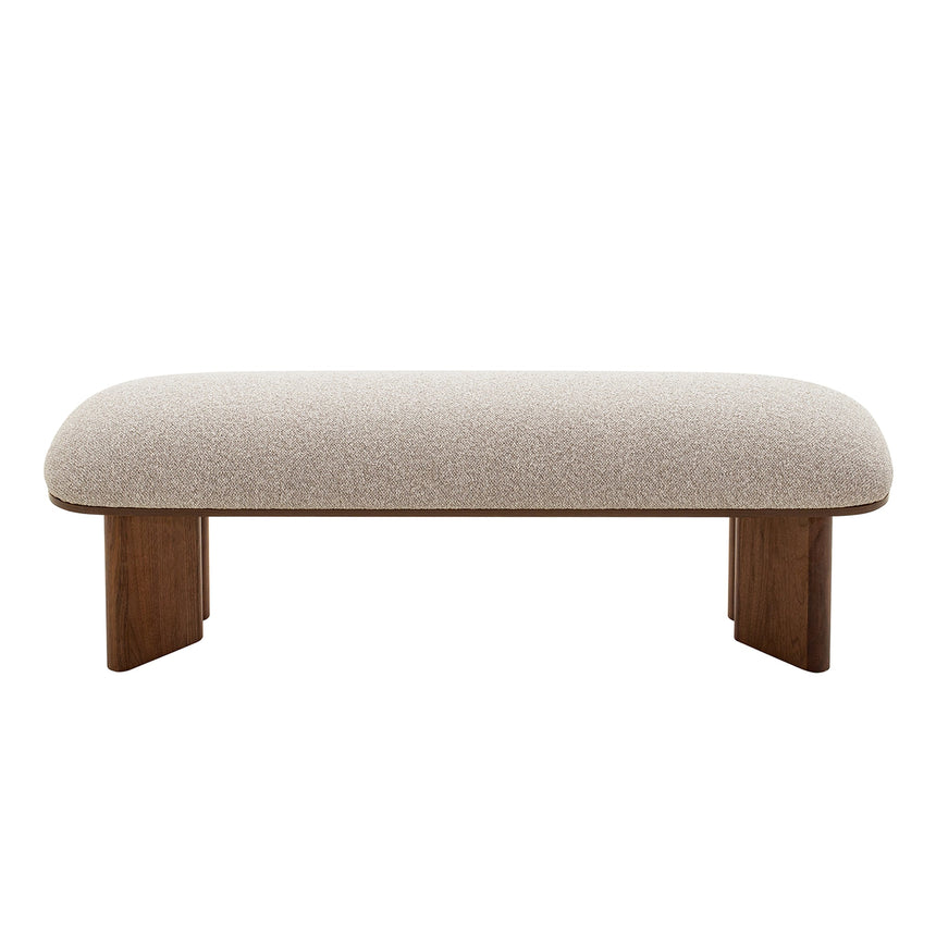 Walnut Bench - Clay Grey