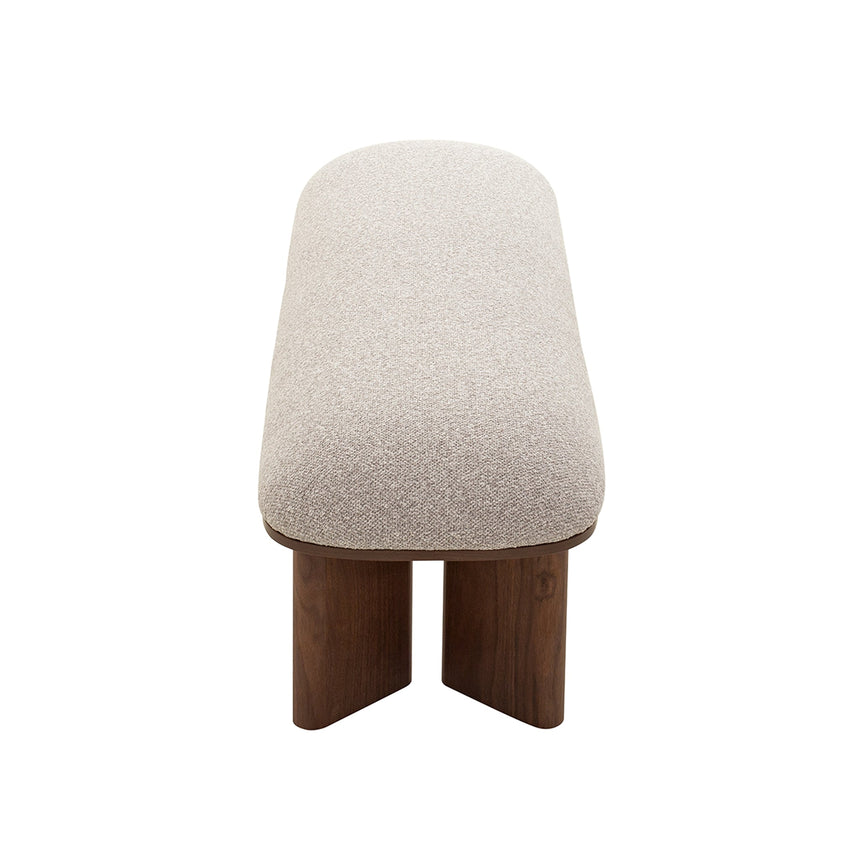 Walnut Bench - Clay Grey
