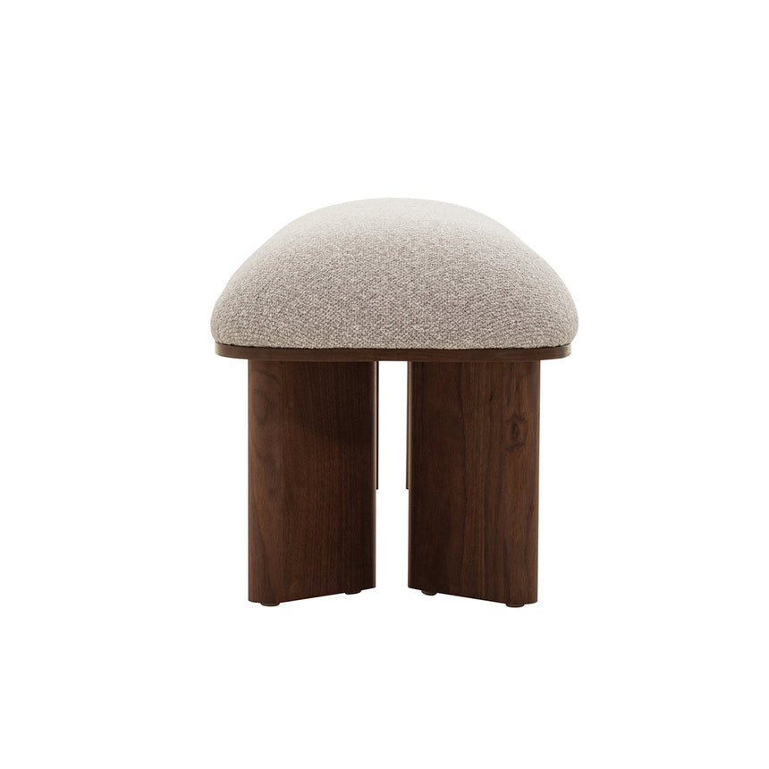 Walnut Bench - Clay Grey