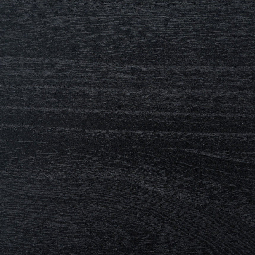 1.4m Elm Dining Bench - Full Black