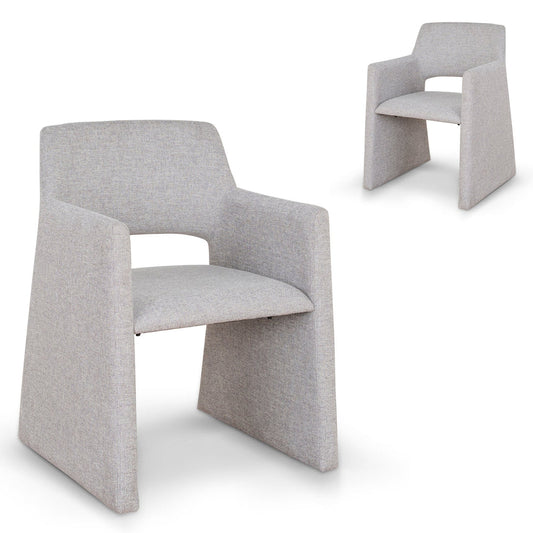 Fabric Dining Chair - Spec Cloud Grey (Set of 2)