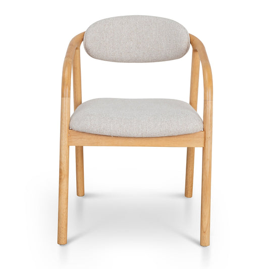Harri Coastal Beige Dining Chair - Natural