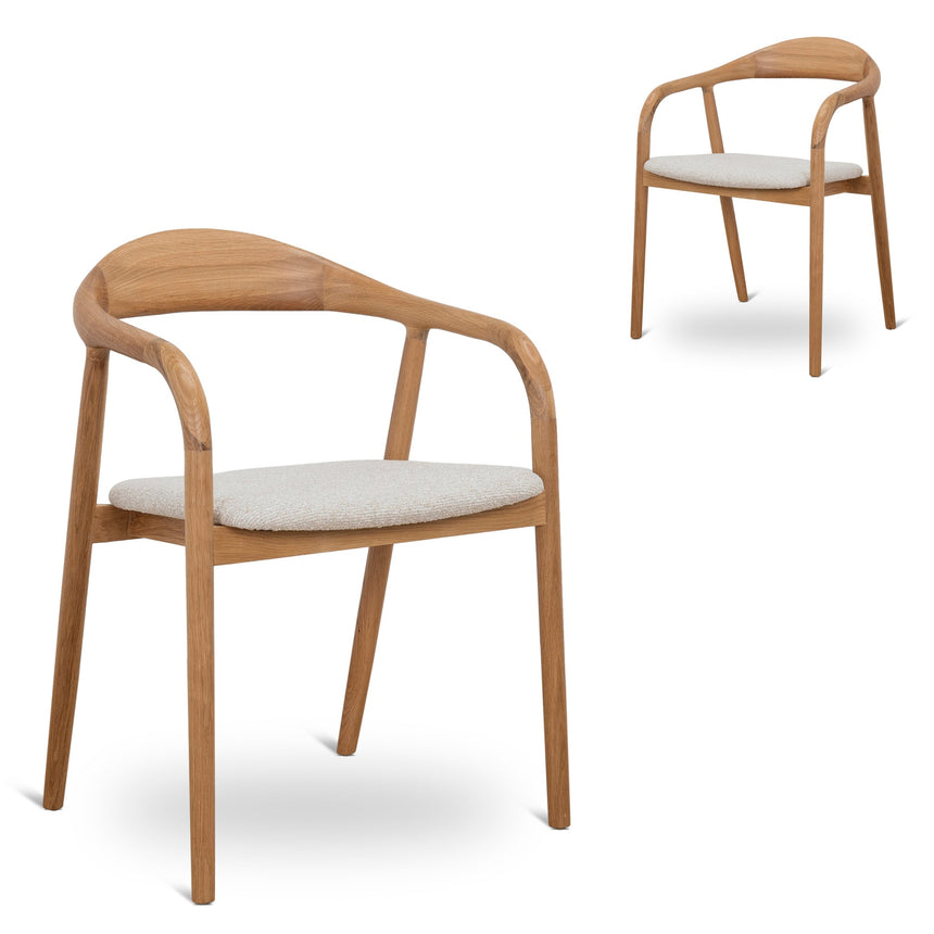 Natural Dining Armchair - Beige (Set of 2)