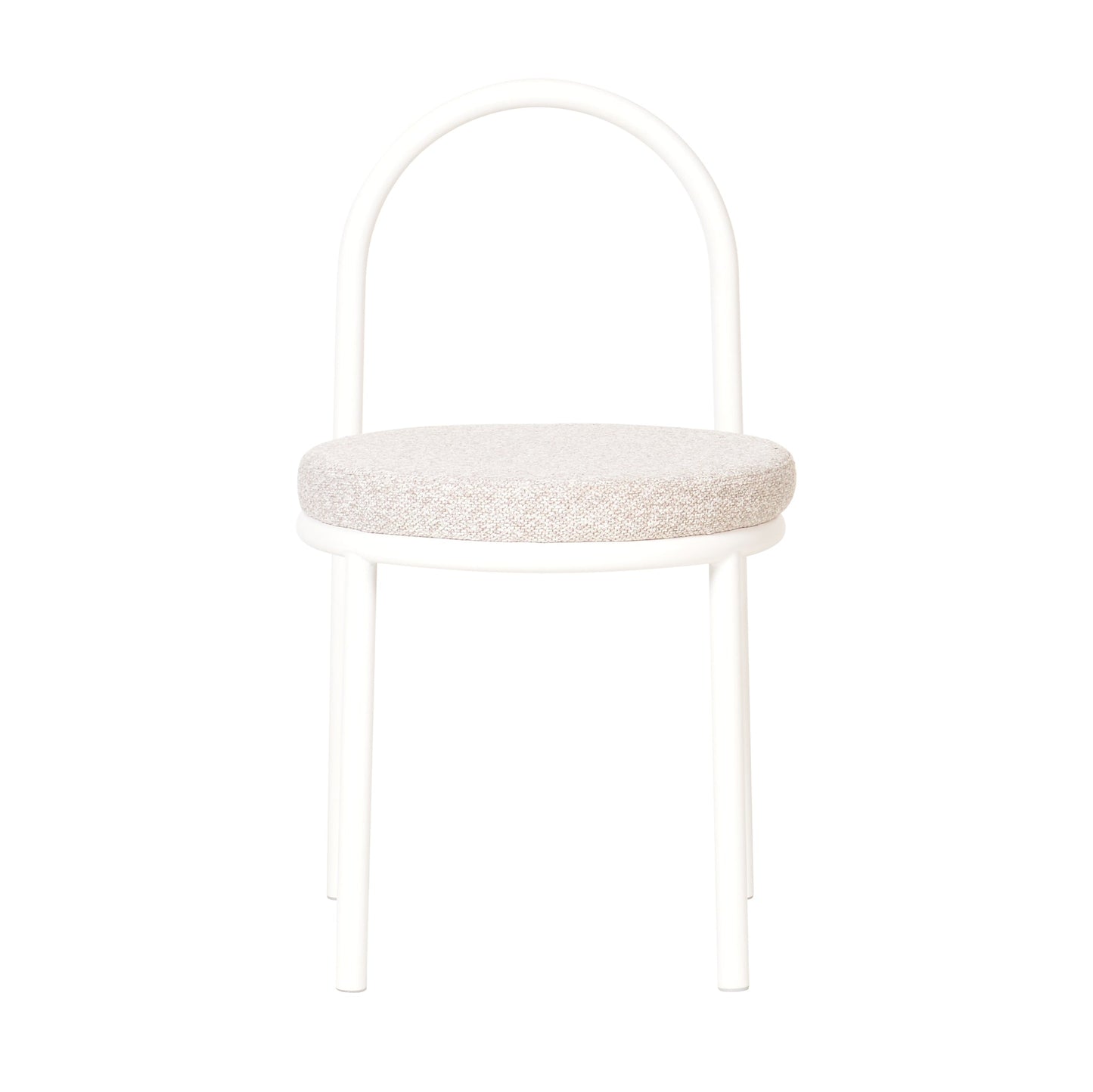 Set of 2 - Mclean White Dining Chair - Clay Grey