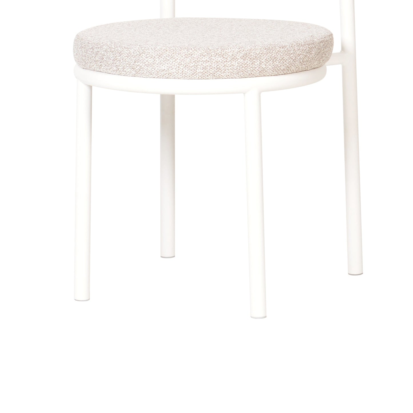 Set of 2 - Mclean White Dining Chair - Clay Grey