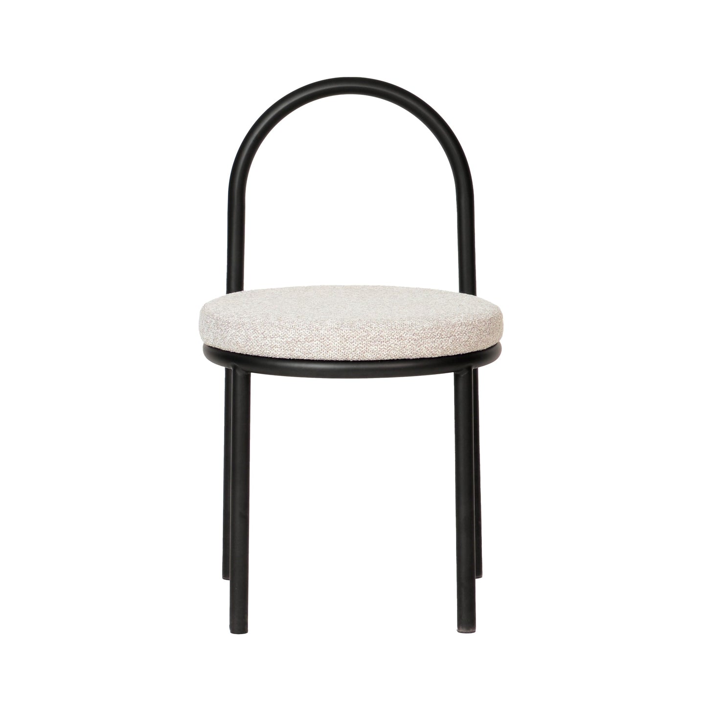 Set of 2 - Mclean Black Dining Chair - Clay Grey