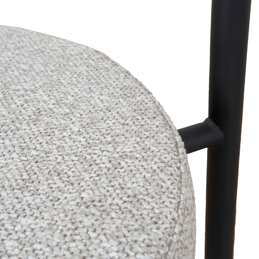 Black Dining Chair - Clay Grey (Set of 2)