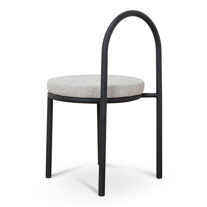 Black Dining Chair - Clay Grey (Set of 2)