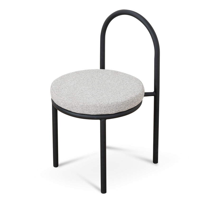 Black Dining Chair - Clay Grey (Set of 2)
