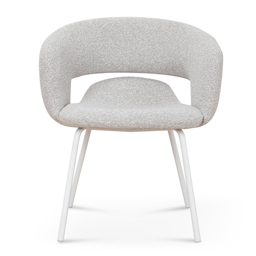 White Dining Chair - Clay Grey (Set of 2)