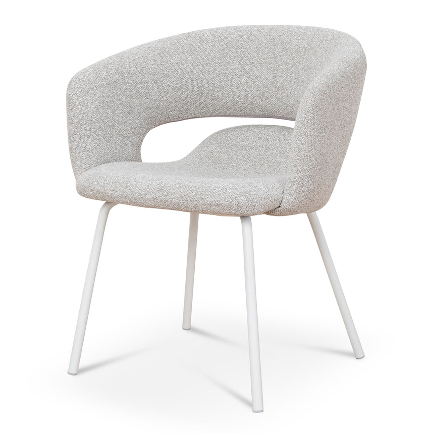 White Dining Chair - Clay Grey (Set of 2)