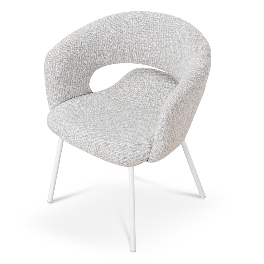 White Dining Chair - Clay Grey (Set of 2)