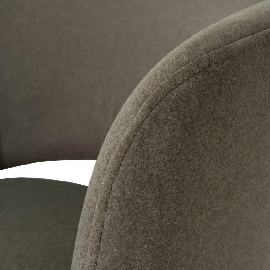 White Dining Chair - Dark Moss Green (Set of 2)