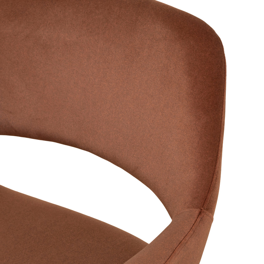 Black Dining Chair - Red Bronze Seat (Set of 2)