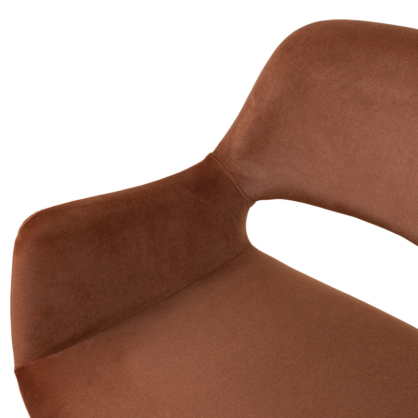 Black Dining Chair - Red Bronze Seat (Set of 2)