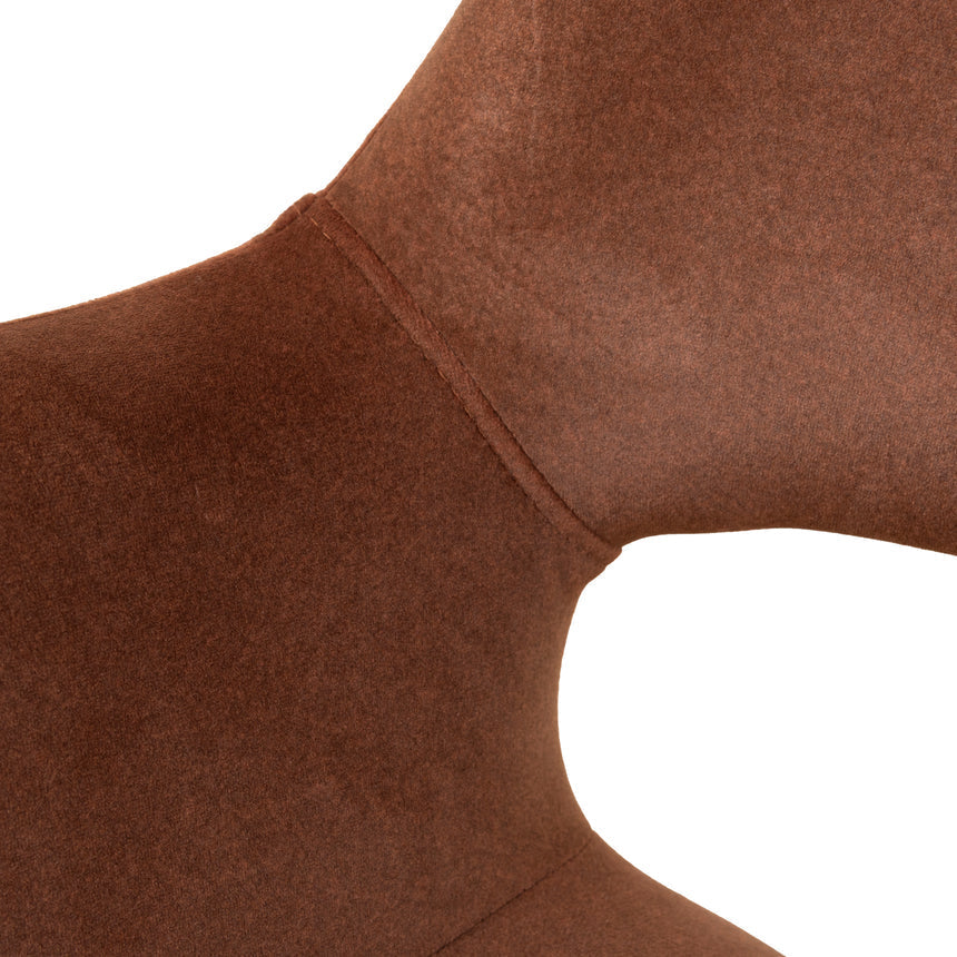 Black Dining Chair - Red Bronze Seat (Set of 2)