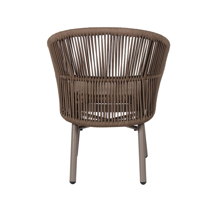 Beige Outdoor Dining Chair - Brown (Set of 2)