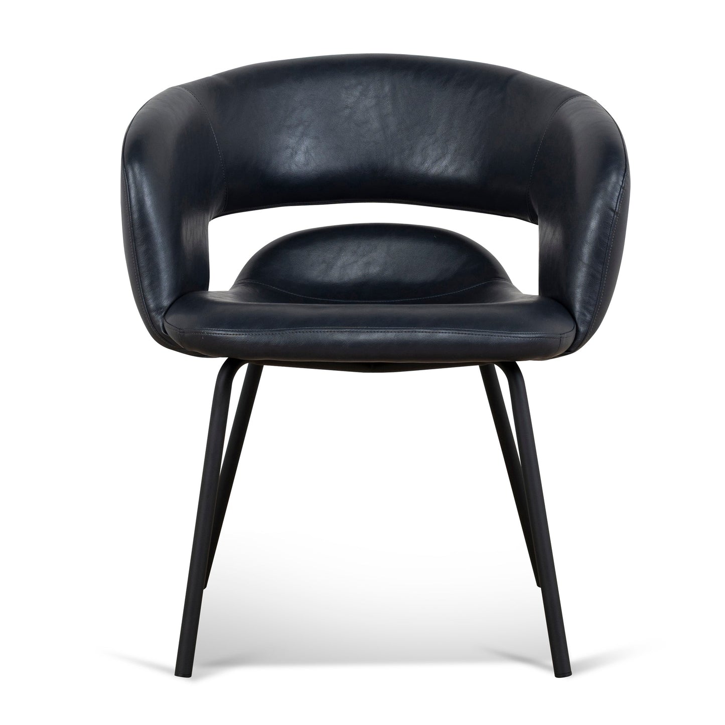 Set of 2 - Dining Chair - Full Black