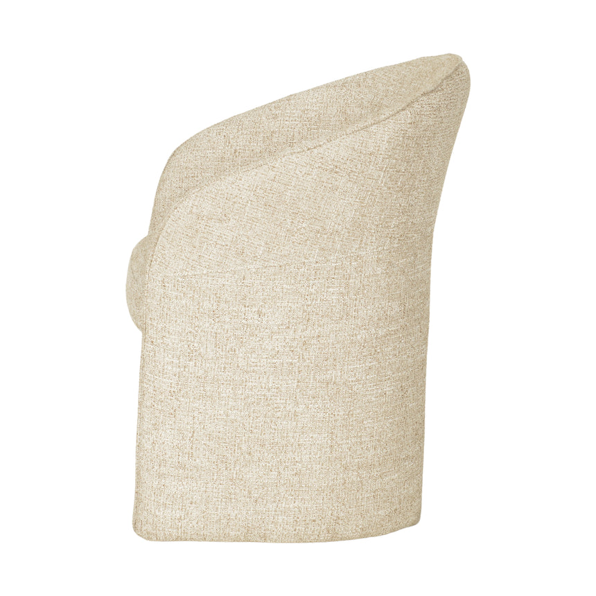 Fabric Dining Chair - Pale Beige