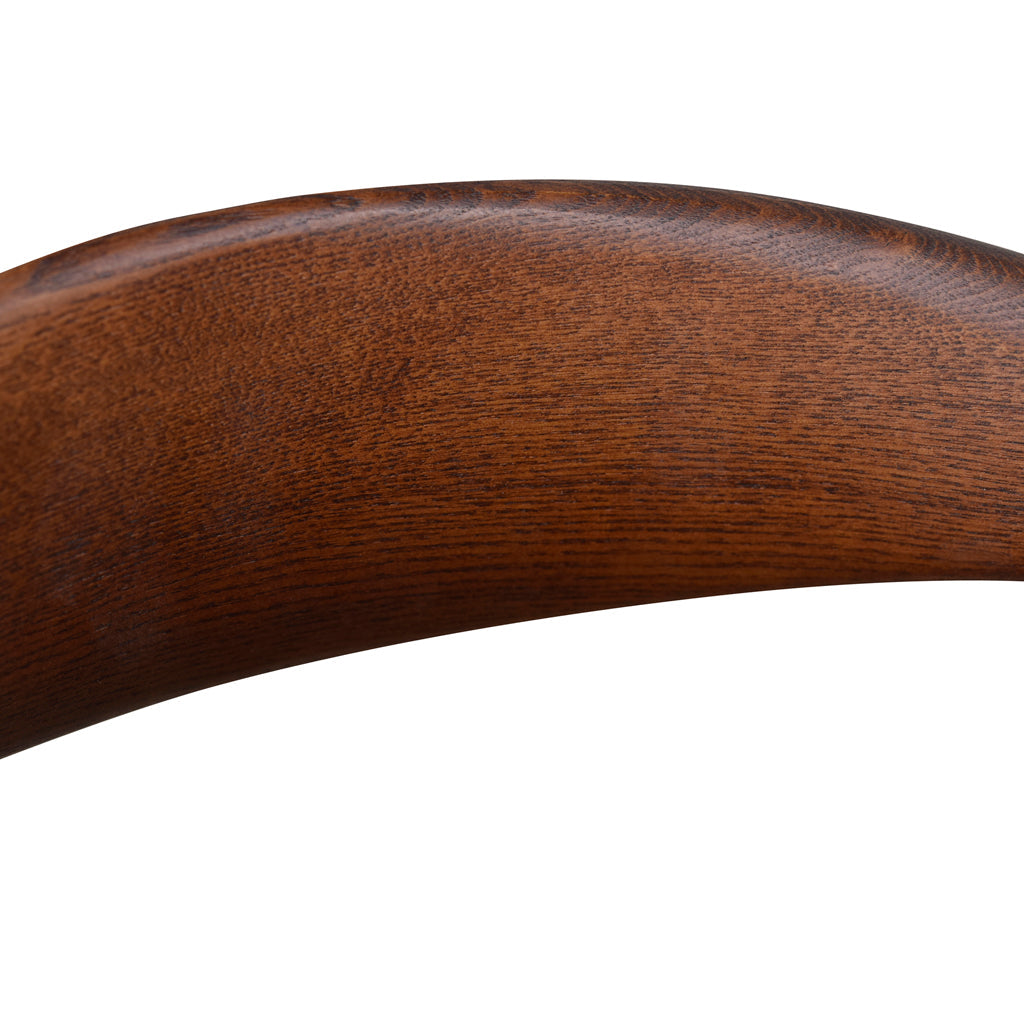 Set of 2 - Henrik Dining Chair - Dark Brown with Black Seat