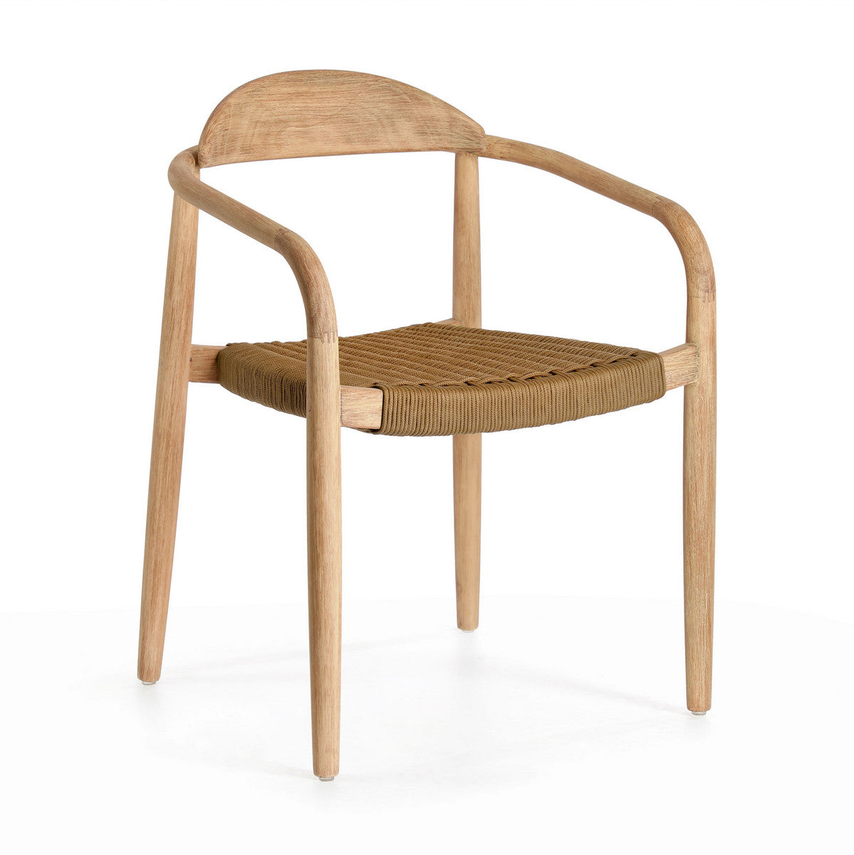 Set of 2 - Glynis Eucalyptus Timber Dining Chair - Beige