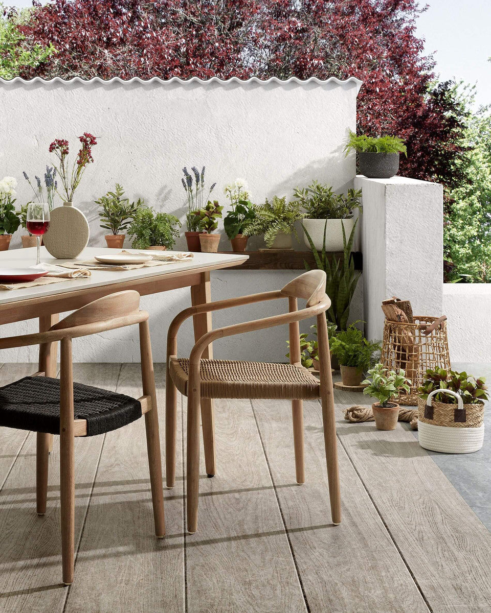 Set of 2 - Glynis Eucalyptus Timber Dining Chair - Beige