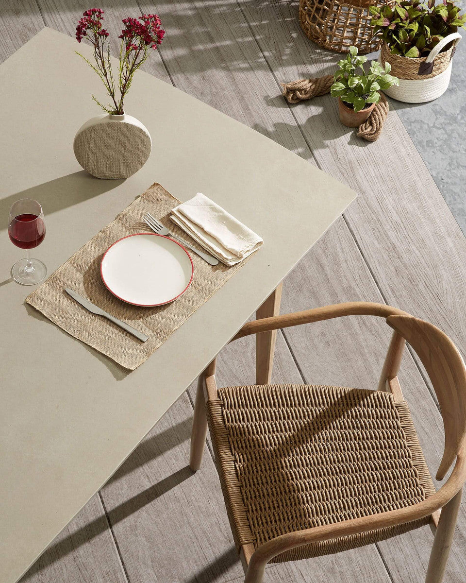Set of 2 - Glynis Eucalyptus Timber Dining Chair - Beige