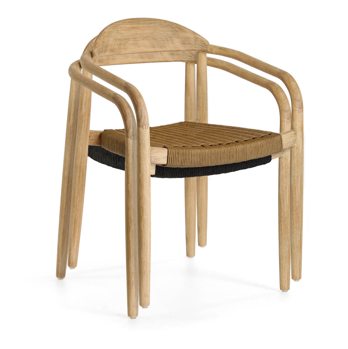 Set of 2 - Glynis Eucalyptus Timber Dining Chair - Beige