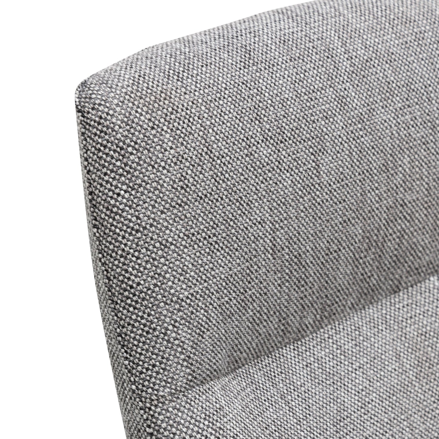 Ex Display - Rivera Fabric Dining Chair - Graphite Grey - Black Legs