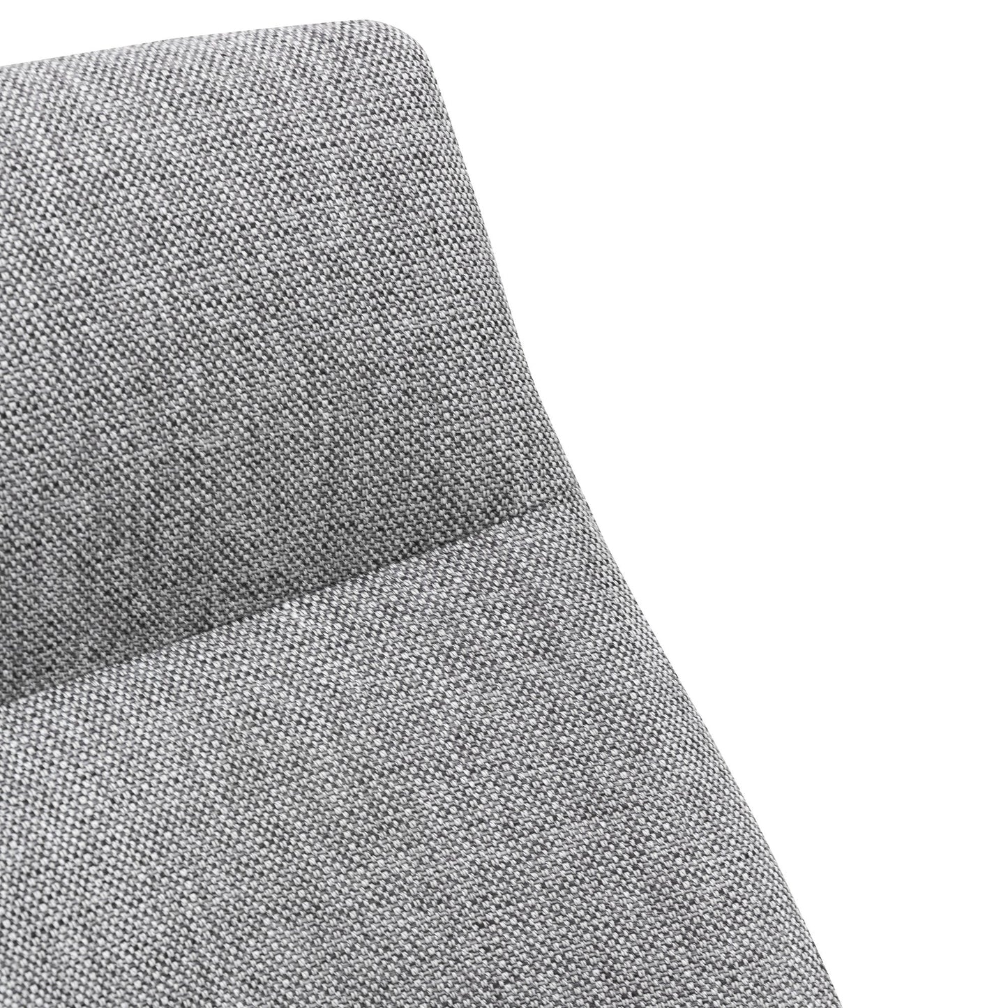 Ex Display - Rivera Fabric Dining Chair - Graphite Grey - Black Legs