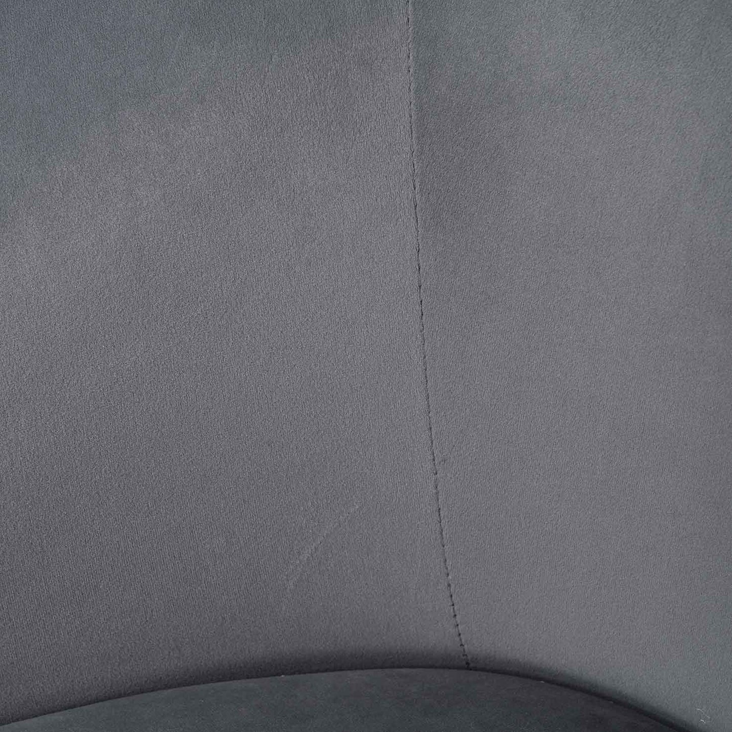 Ex Display - Rowena Dining Chair - Grey Velvet in Black Legs