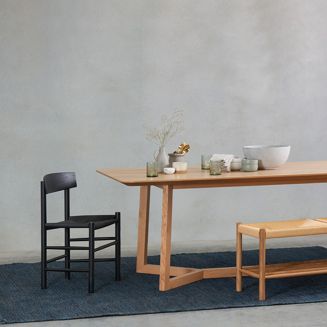 Erika Rattan Dining Chair - Full Black