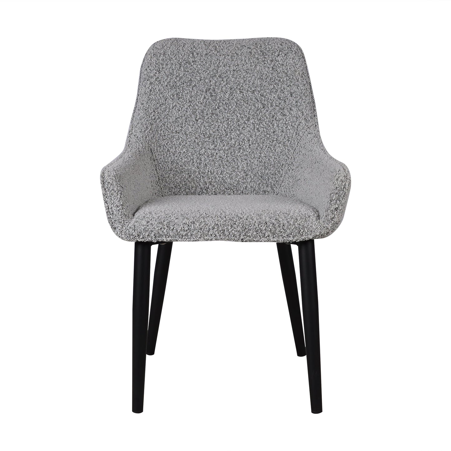 Ex Display - Acosta Dining Chair - Pepper Boucle in Black Legs