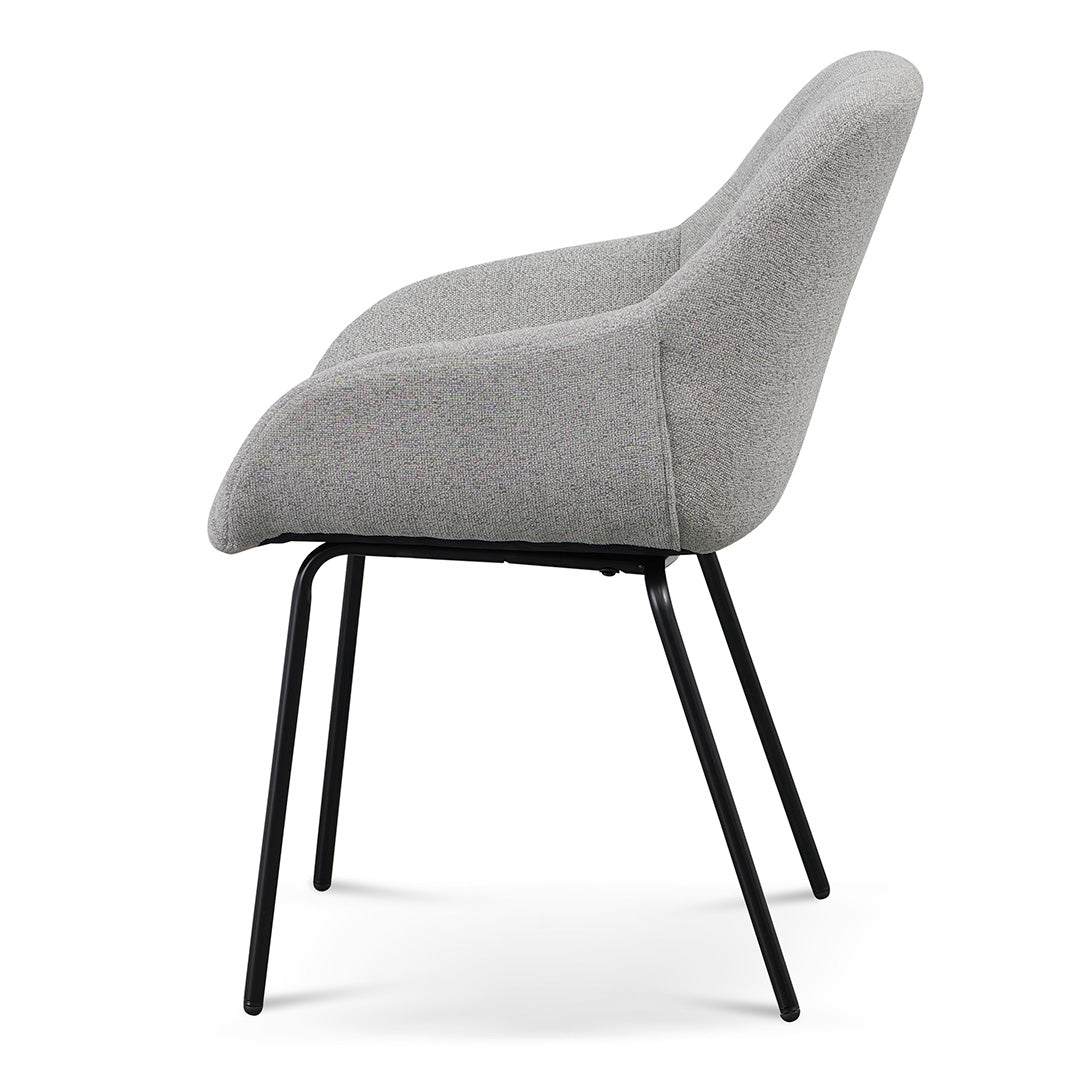 Ex Display - Danilo Fabric Dining Chair - Spec Grey