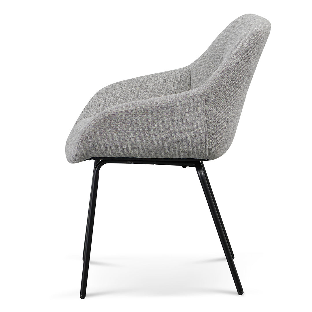 Ex Display - Danilo Fabric Dining Chair - Spec Grey