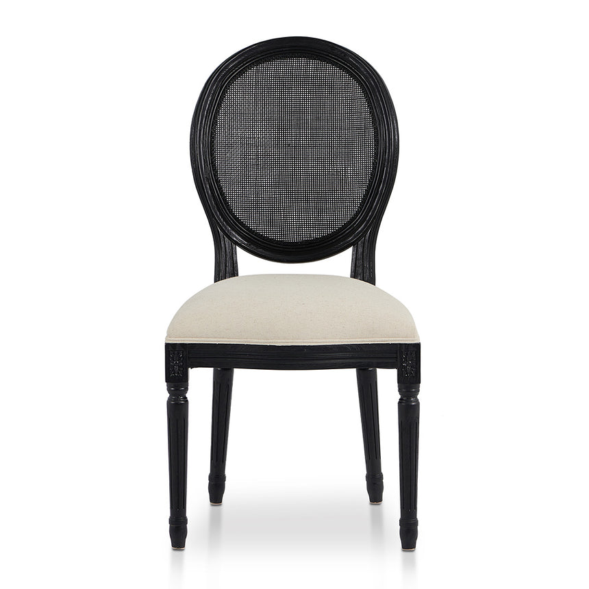 Black ELM Dining Chair - Dawn Beige (Set of 2)