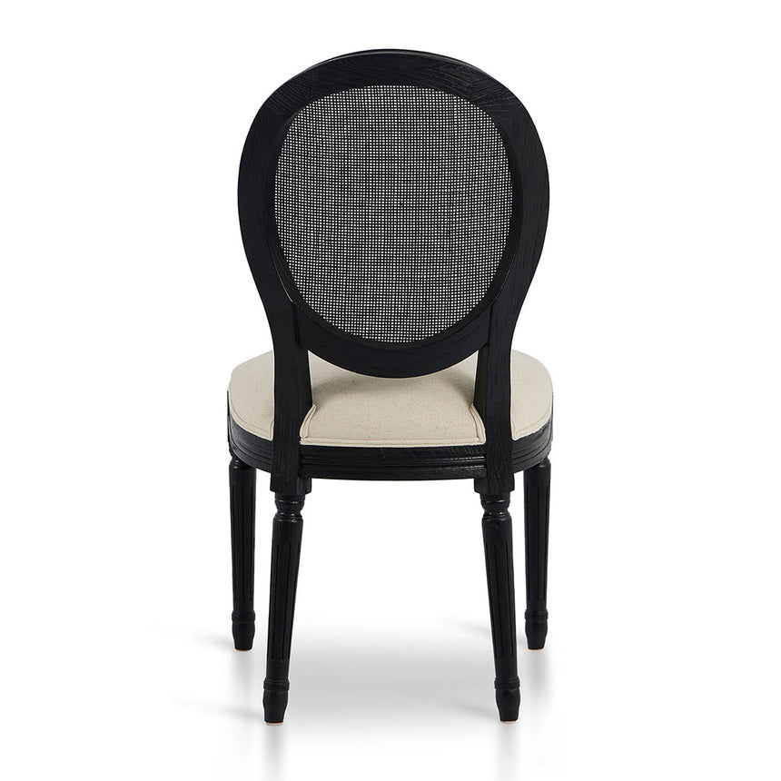 Black ELM Dining Chair - Dawn Beige (Set of 2)
