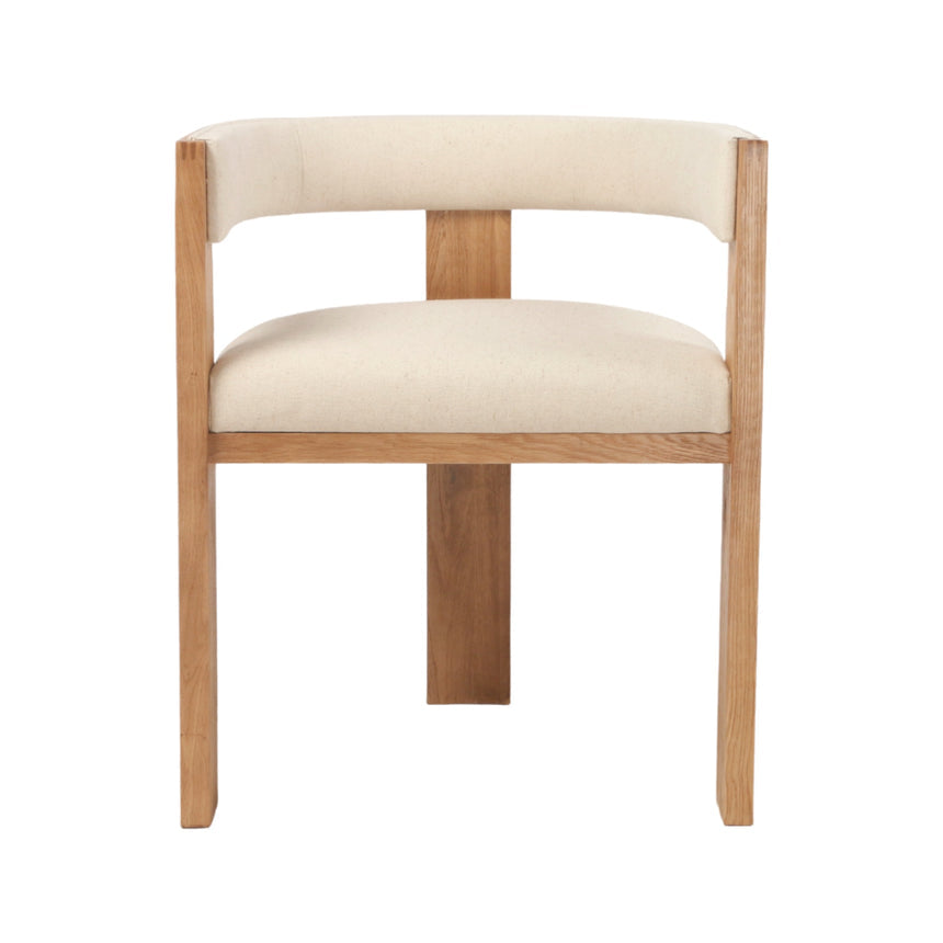 Set of 2 - Dining Chair - Light Beige