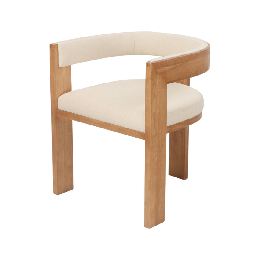 Set of 2 - Dining Chair - Light Beige