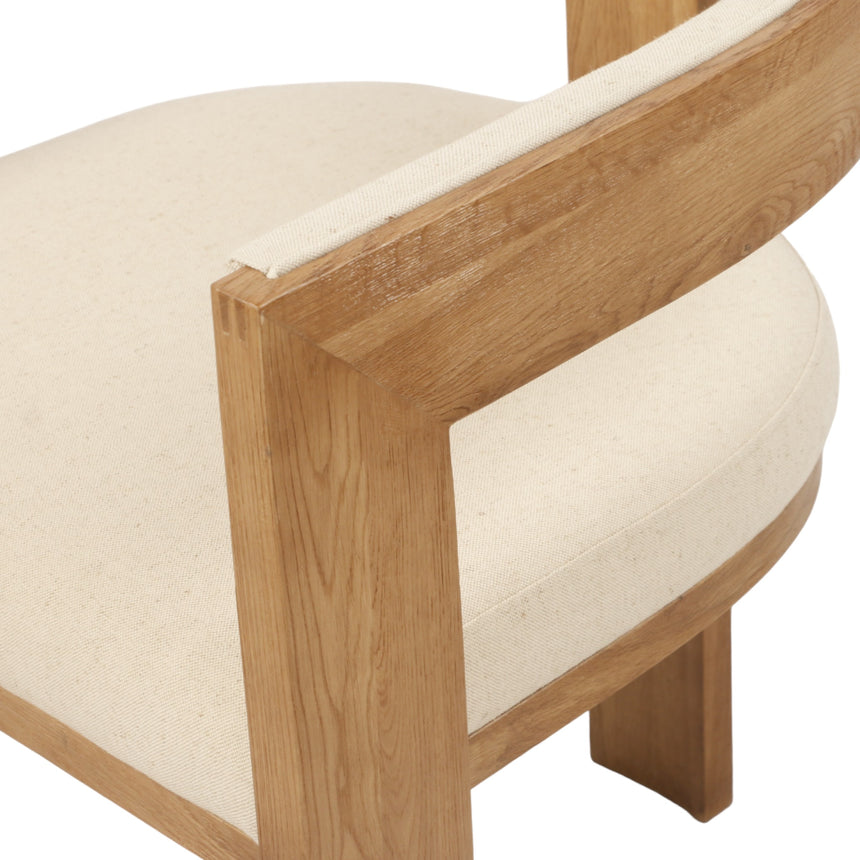 Set of 2 - Dining Chair - Light Beige