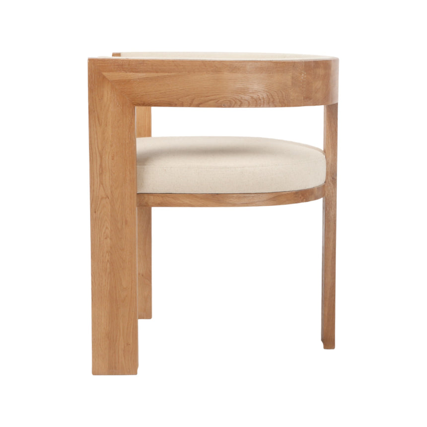 Set of 2 - Dining Chair - Light Beige