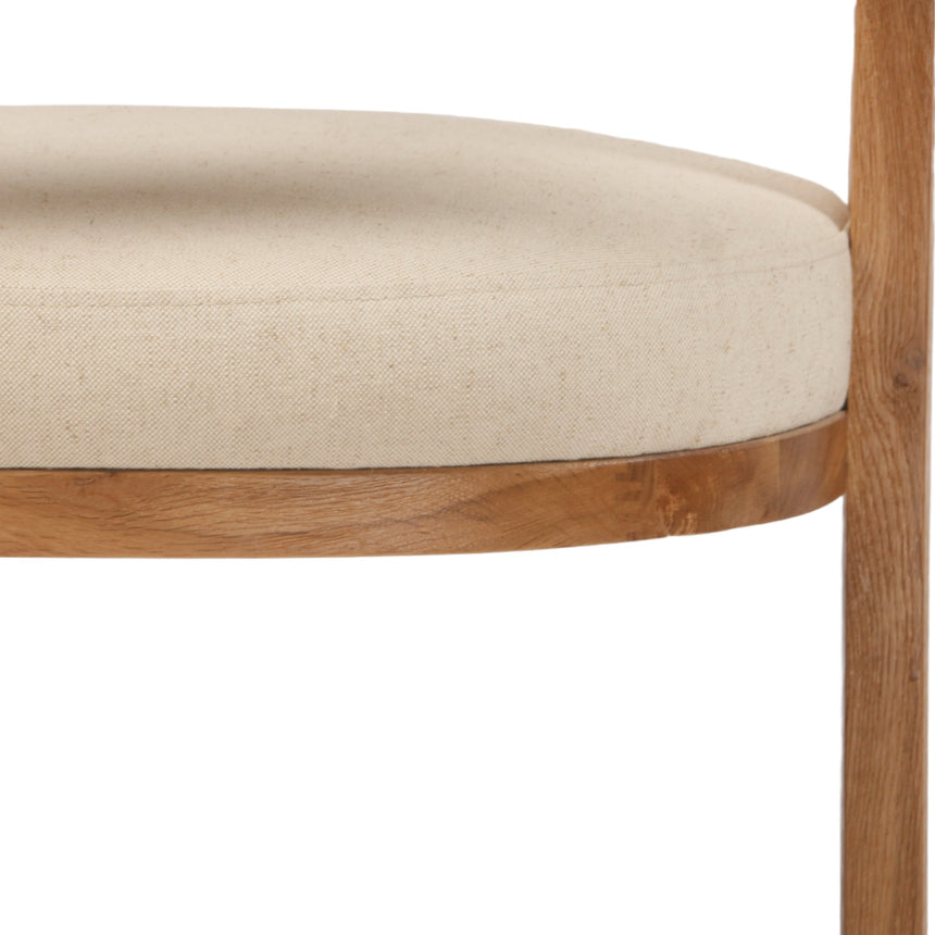 Set of 2 - Dining Chair - Light Beige