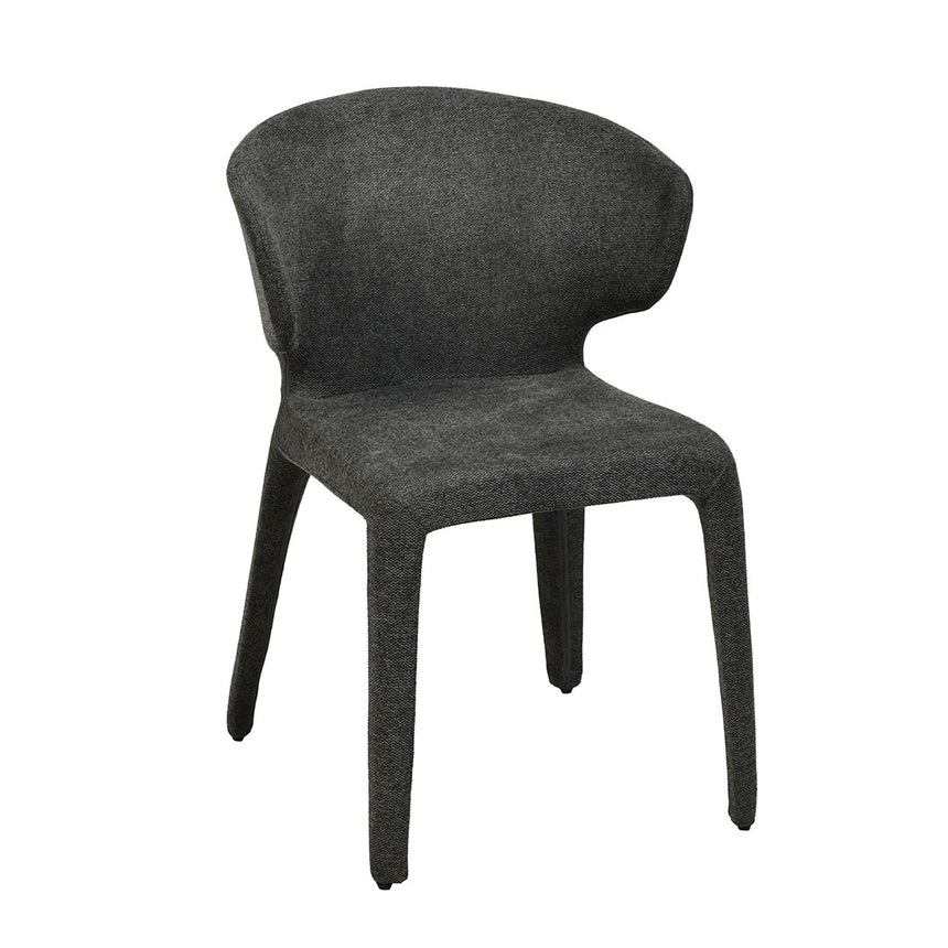 Fabric Dining Chair - Charcoal Grey (Set of 2)