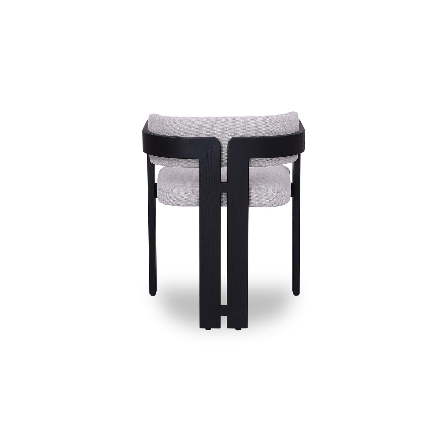 Ex Display - Merari Black Dining Chair - Stone Beige