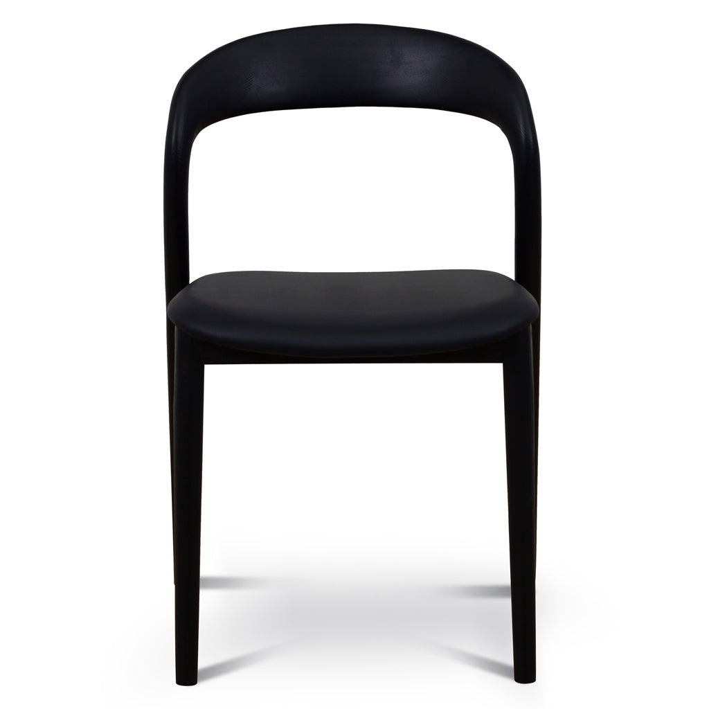 Set of 2 - Caspar Dining Chair - Full Black