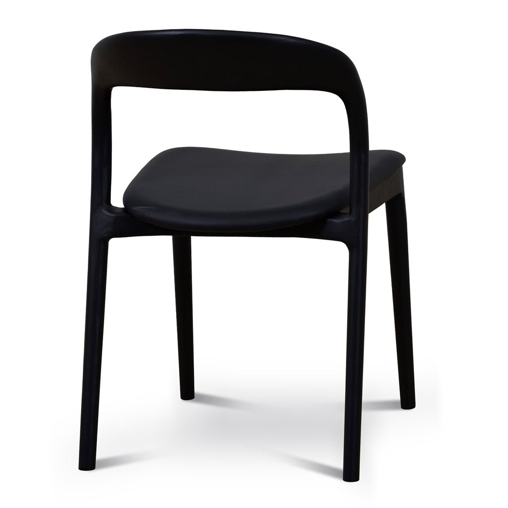 Set of 2 - Caspar Dining Chair - Full Black