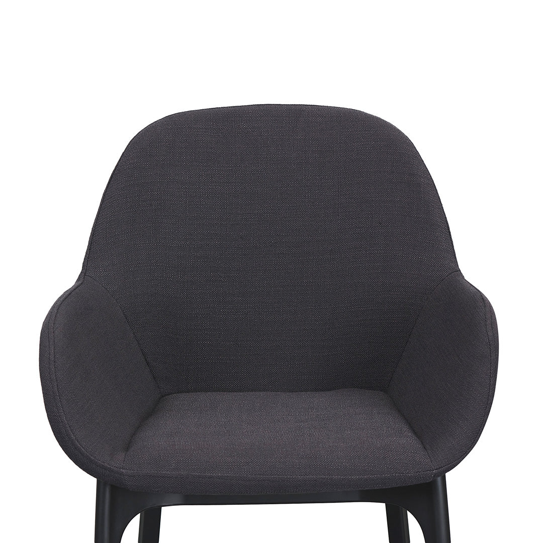 Ex Display - Arias Fabric Dining Chair - Black